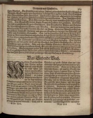 Das Siebende Buch.
