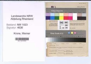 Entnazifizierung Werner Krone , geb. 22.05.1888 (Arzt)