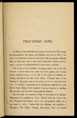 Prefatory Note