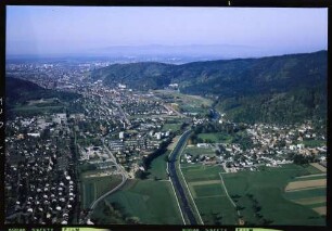 Freiburg: Dreisamtal von Osten, mit Littenweiler