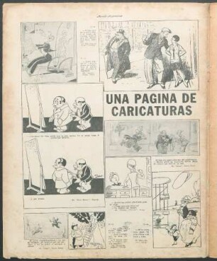 Una página de caricaturas [Caricaturas]