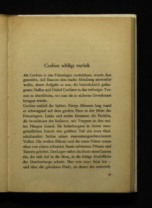 Cochise schlägt zurück