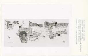 Europäisches Colleg, Berlin-Mitte (Diplomarbeit bei Willy Kreuer): Grundriss Eingangsgeschoss 1:200