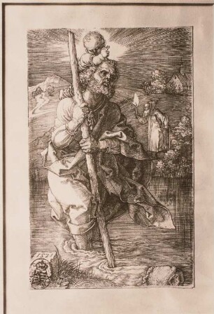 Der heilige Christophorus und Einsiedler