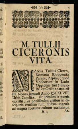 5-12, M. Tullii Ciceronis Vita