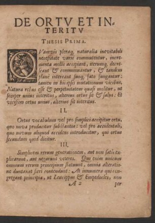 De Ortu Et Interitu