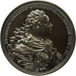 Kurfürst Friedrich Christian - Tod seines Vaters Kurfürst Friedrich Augusts II.
