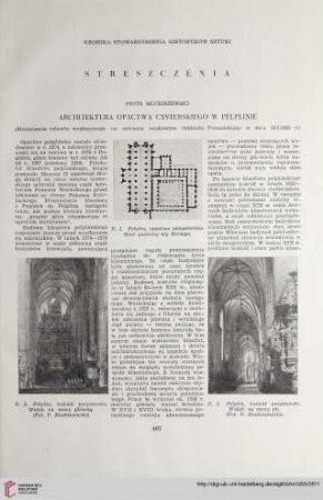 17: Architektura opactwa cysterskiego w Pelpinie
