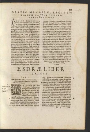 Oratio Manassae, Regis Ivda, Cvm Captvs Tenebretvr Babylone.