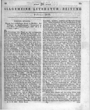 Oehlenschläger, A. G.: Die Wäringer in Konstantinopel. Trauerspiel in fünf Akten. Berlin: Schlesinger 1828