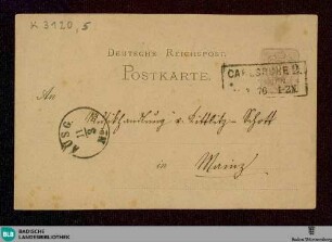Brief von Vinzenz Lachner an die Musikhandlung F. v. Kittlitz-Schott vom 11.03.1876 - K 3120, 5