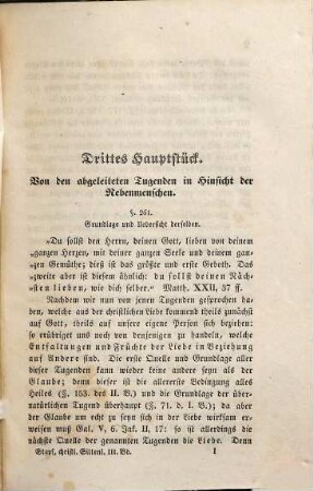Die christliche Sittenlehre, 3