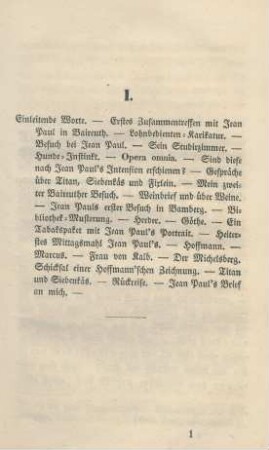 I. Einleitende Worte ..