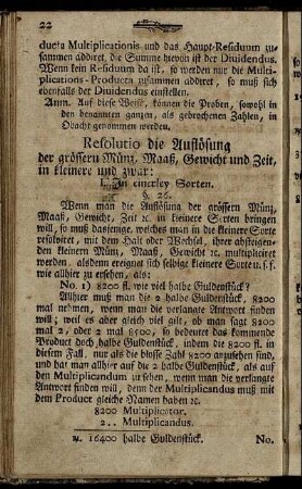 [II. In benamten ganzen Zahlen.]