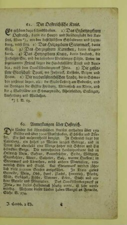 61. Der Oestreichische Kreis