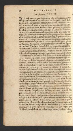 De Rhetorica. Cap. VI.