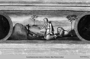 Altarretabel mit Pietà und Heiligen : Predellen mit Heiligenszenen