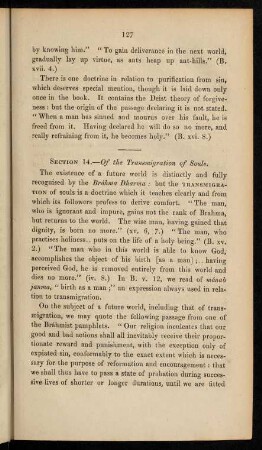 Section 14. Of the transmigration of souls