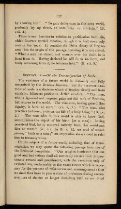 Section 14. Of the transmigration of souls
