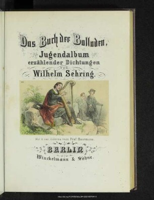 Das Buch der Balladen : Jugendalbum erzählender Dichtungen aus den Schätzen unsrer neueren epischen Poesie : in literaturgeschichtlicher Reihenfolge