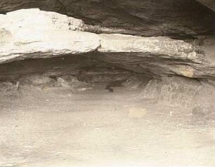 Sächsische Schweiz, Gebiet der Steine. Blick in den Diebskeller am Quirl