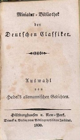 Ausgewählte allemannische Gedichte