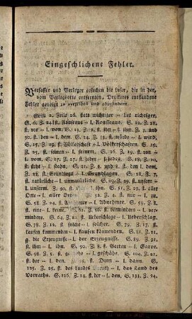 Eingeschlichene Fehler