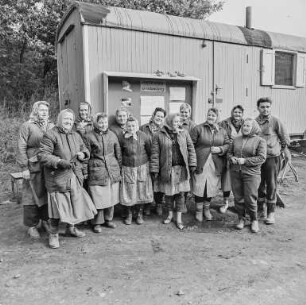 Sortierplatz Großpostwitz : Gruppenbild am Sortierplatz Großpostwitz