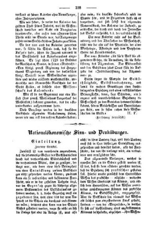 National-ökonomische Sinn- und Denkübungen