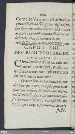 Caput XIII. De Circulis Polaribus