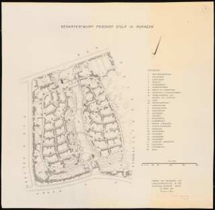 Friedhof, Stolp: Lageplan Gesamtentwurf 1:1000