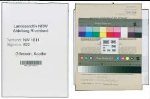 Entnazifizierung Kaethe Gillessen , geb. 21.01.1897 ()