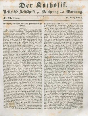 145-147 Wolfgang Menzel und die protestantische Presse : Fortsetzung