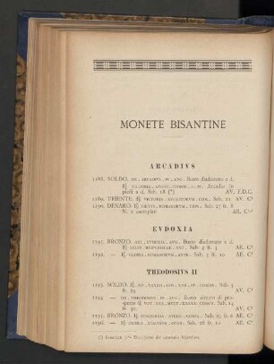Monete Bisantine