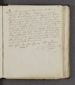 Geisow. – Frankfurt am Main, 20.09.1844