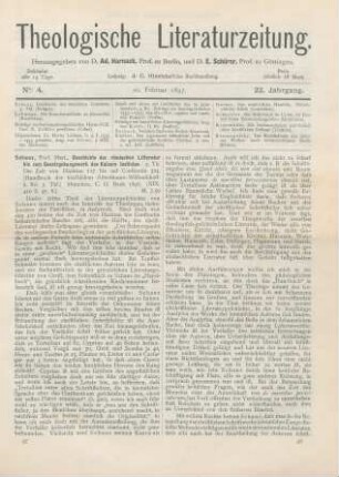 97-100 [Rezension] Schanz, Martin, Geschichte der römischen Litteratur bis zum Gesetzgebungswerk des Kaisers Justinian. 3. Thl.: Die Zeit von Hadrian 117 bis auf Constantin 324