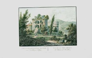 Gesprengter Turm des Heidelberger Schlosses