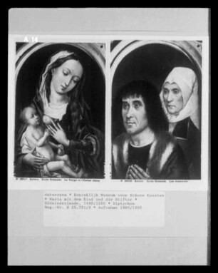 Maria mit dem Kind und die Stifter