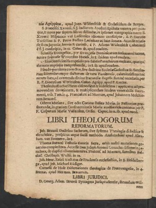 Libri Theologorum Reformatorum.