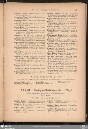 XXXVII. Rheingau-Bezirksverein.