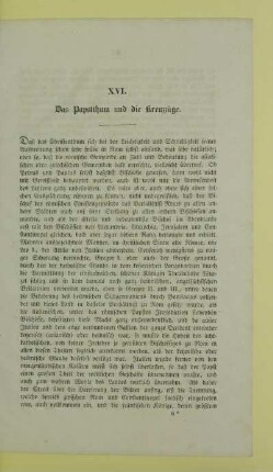 XVI. Das Papstthum und die Kreuzzüge