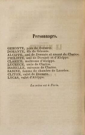 Le menteur : [comédie en cinq actes et en vers]