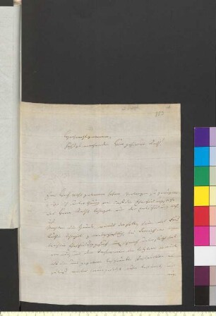 Brief von Hesse, Georg Friedrich Ernst an Goethe, Johann Wolfgang von