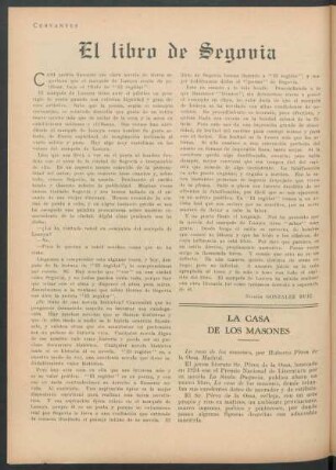 El libro de Segovia