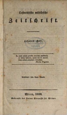 Oestreichische militärische Zeitschrift. 1839, 10/12