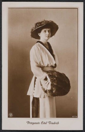 Porträt von Sophie Charlotte von Oldenburg : Porträt von Sophie Charlotte von Oldenburg. Postkarte