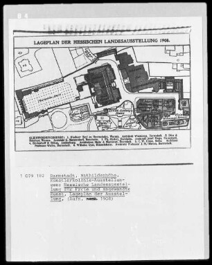 Lageplan der Hessischen Landesausstellung 1908
