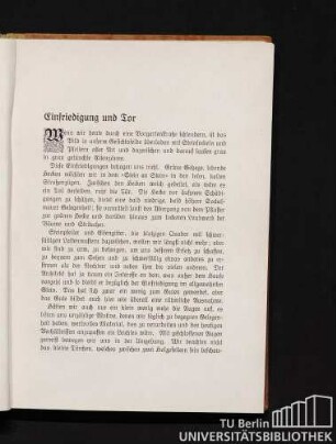 Einfriedung und Tor