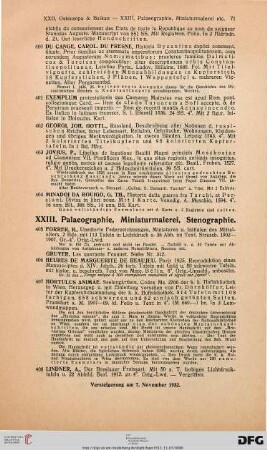 Paläographie, Miniaturmalerei, Stenographie (405-411)