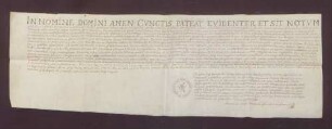Prokuratorium für die Verzichtleistung Jodocus Walther von Aschebergs auf sein Kanonikat zu Speyer zugunsten des Grafen Felix Egon von Fürstenberg.